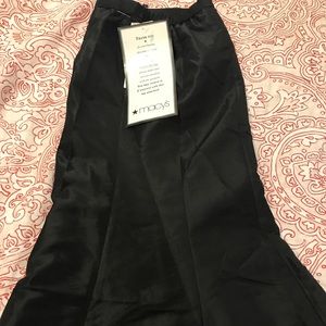 Long taffeta nylon flowing skirt